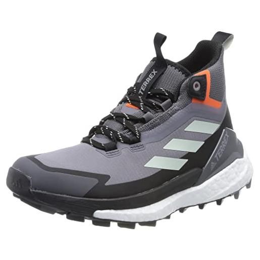 Adidas terrex free hiker 2 gtx w, sneaker donna, trace grey/grey three/impact orange, 38 2/3 eu