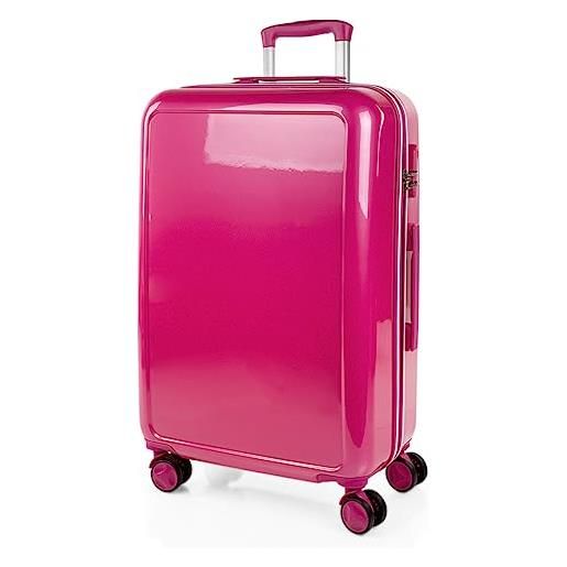 ITACA - valigia grande e resistente, valigie eleganti, valigia da stiva robusta, trolley spazioso, valigie trolley in offerta 702660, fucsia