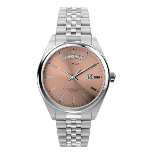 Timex orologio analogico al quarzo da uomo con cinturino in acciaio inossidabile tw2w42700