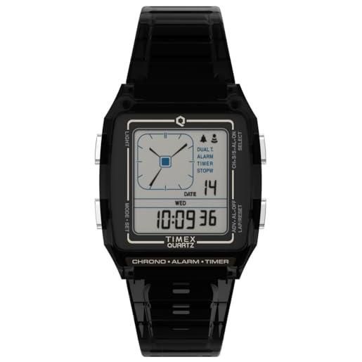 Timex orologio digitale al quarzo unisex-adulto con cinturino in plastica tw2w45000