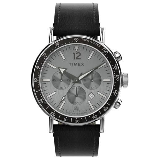 Timex orologio cronógrafo al quarzo da uomo con cinturino in pelle tw2w47400