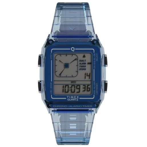 Timex orologio digitale al quarzo unisex-adulto con cinturino in plastica tw2w45100