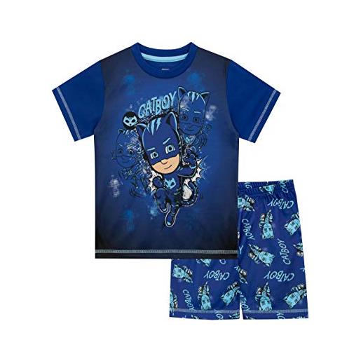 PJ MASKS pigiama a maniche corta per ragazzi catboy blu 4-5 anni