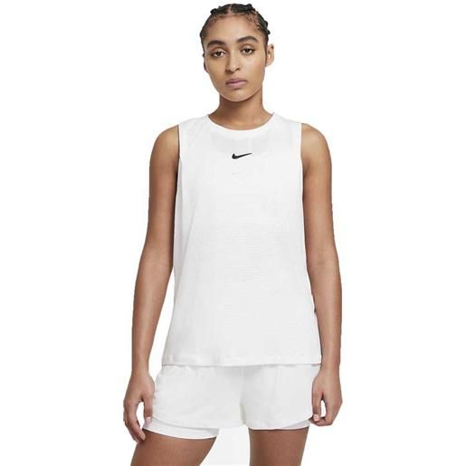 Nike court advantage sleeveless t-shirt bianco s donna