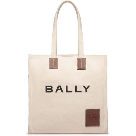 Bally borsa tote akelei con stampa - toni neutri