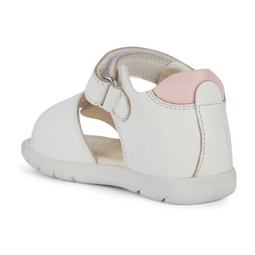 Geox b sandal alul girl bimba 0-24, bianco/multicolore, 21 eu