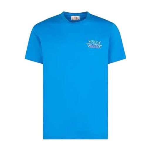 MC2 SAINT BARTH t-shirt uomo in cotone azzurro - x-large