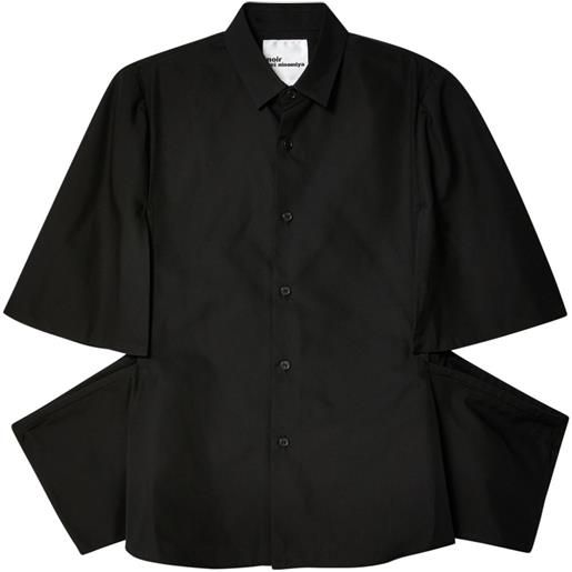 Noir Kei Ninomiya camicia con maniche doppie - nero