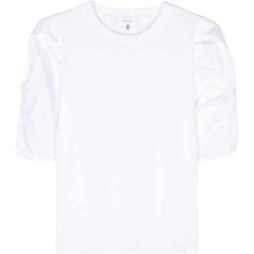 FRAME t-shirt con maniche a palloncino - bianco