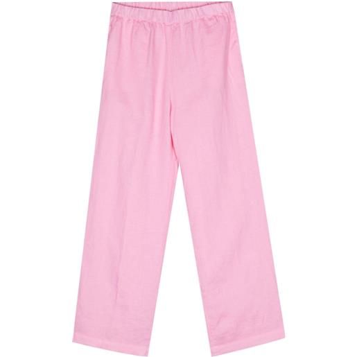 ASPESI cropped linen trousers - rosa