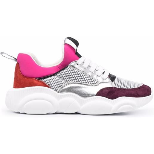 Moschino sneakers con design color-block - rosa
