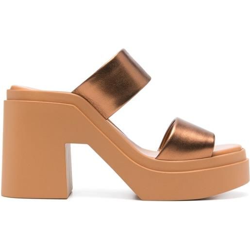 Clergerie next 110mm leather sandals - marrone