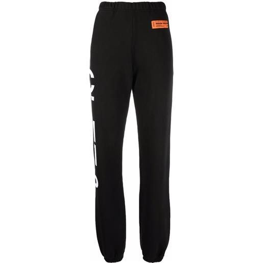 Heron Preston pantaloni sportivi con logo стиль - nero
