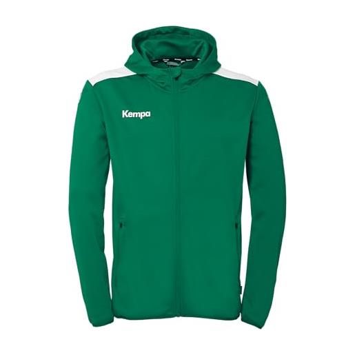 Kempa uhlsport emotion 27 - giacca sportiva con cappuccio, da uomo, taglia m, colore: nero/bianco, nero/bianco, m