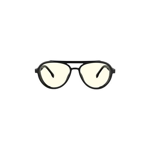 Gunnar occhiali da gioco e per computer - tallac - colore montatura: onice, tinta lenti: ambra (blocca il 65% della luce blu e il 100% della luce uv) - occhiali che bloccano la luce blu