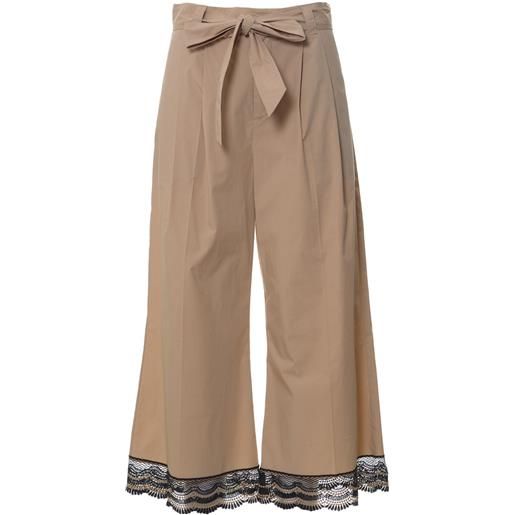 TWIN-SET pantaloni primavera/estate cotone 44 / beige