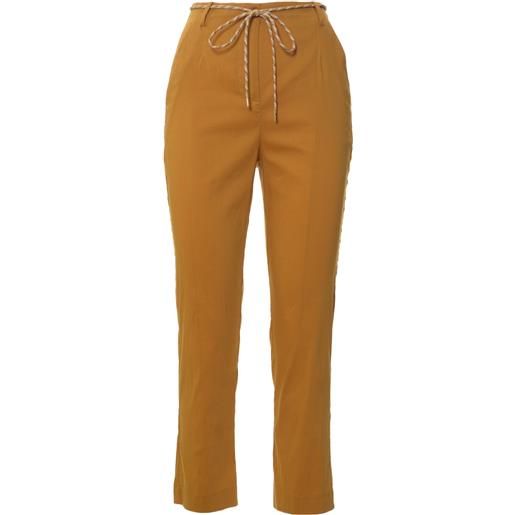 PATRIZIA PEPE pantaloni primavera/estate cotone 38 / beige