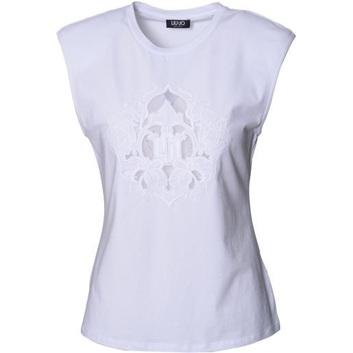 LIU.JO t-shirt primavera/estate cotone 42 / bianco