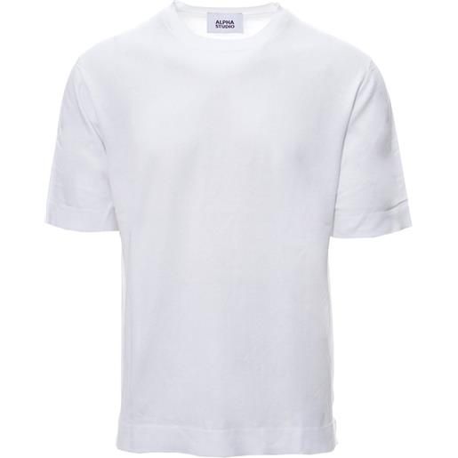 ALPHA STUDIO t-shirt primavera/estate cotone 54 / bianco