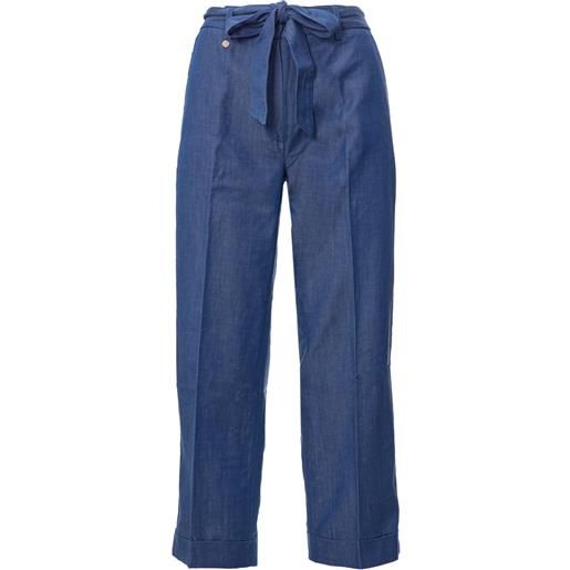 Re-HasH pantaloni primavera/estate lyocell 27 / blu