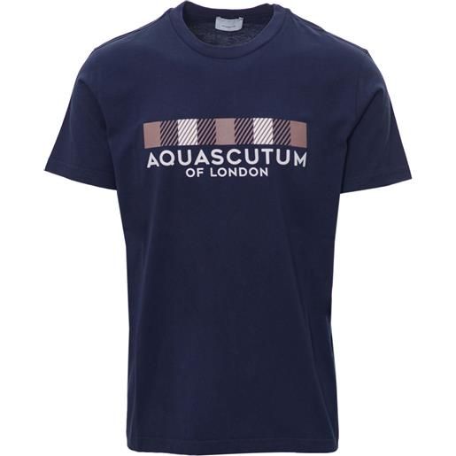 AQUASCUTUM t-shirt primavera/estate cotone m / blu