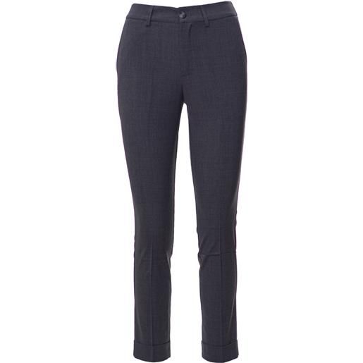 HAND pantaloni primavera/estate lana vergine 40 / grigio scuro