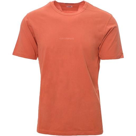 C.P. COMPANY t-shirt primavera/estate cotone l / arancione
