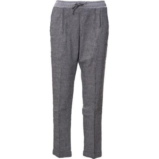 Re-HasH pantaloni primavera/estate lino 33 / grigio
