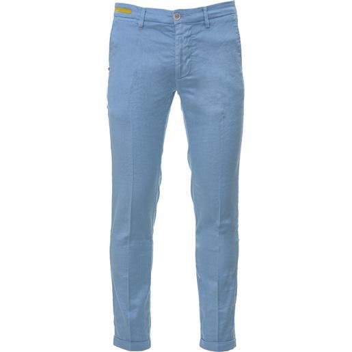 Re-HasH pantaloni primavera/estate lino 32 / blu