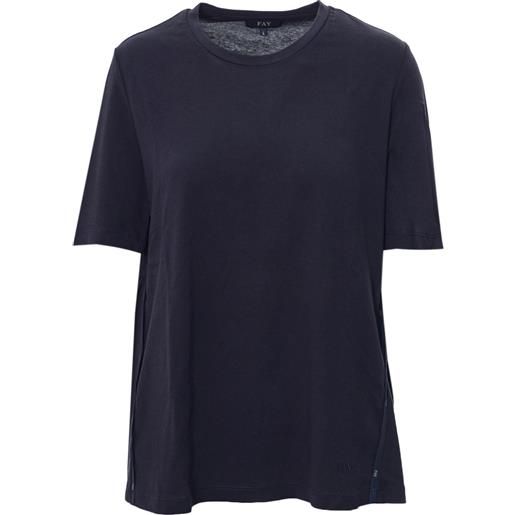 FAY t-shirt primavera/estate cotone l / blu