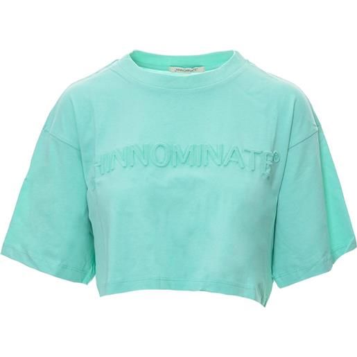HINNOMINATE t-shirt primavera/estate cotone xs / turchese