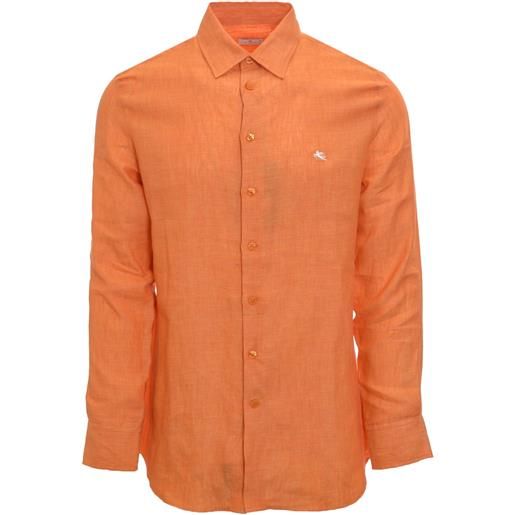 ETRO camicie primavera/estate lino m / arancione