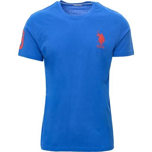 U.S.POLO t-shirt primavera/estate cotone l / blu