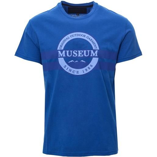 MUSEUM t-shirt primavera/estate cotone l / blu