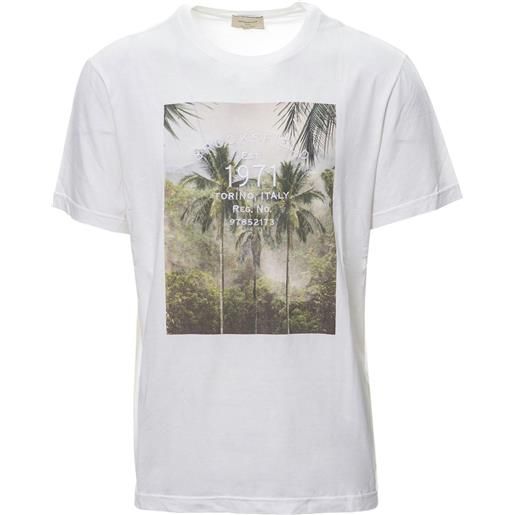 BROOKSFIELD t-shirt primavera/estate cotone l / bianco