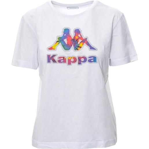 Kappa t-shirt primavera/estate cotone m / bianco