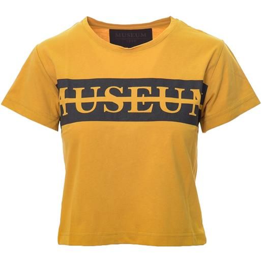 MUSEUM t-shirt primavera/estate cotone s / giallo