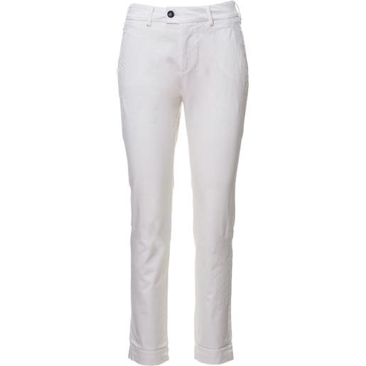 PEUTEREY pantaloni primavera/estate cotone 42 / bianco