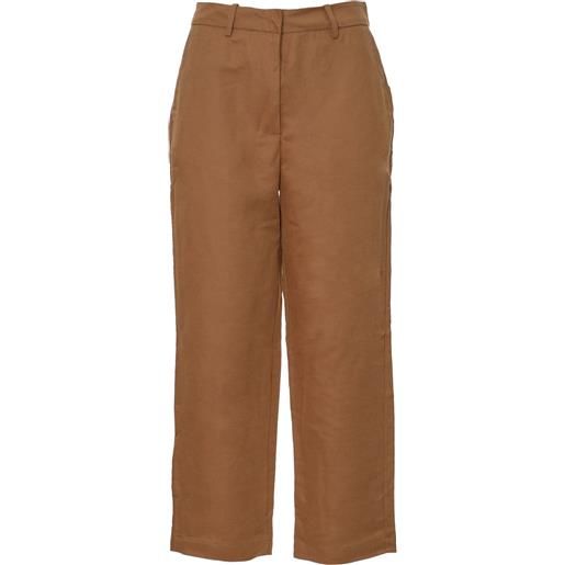 PEUTEREY pantaloni primavera/estate lino 42 / marrone