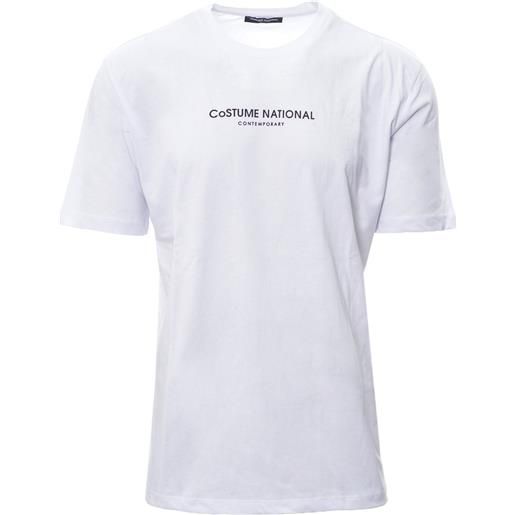 CoSTUME NATIONAL t-shirt primavera/estate cotone xl / bianco