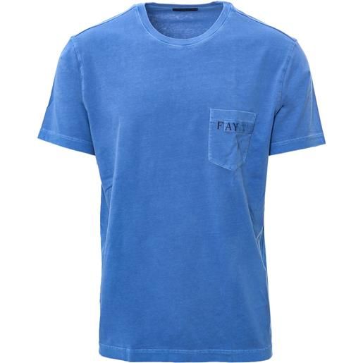 FAY t-shirt primavera/estate cotone s / blu