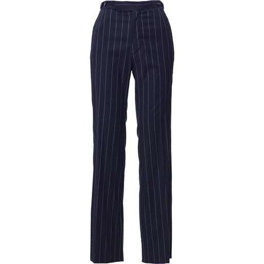 TRUE NY pantaloni primavera/estate lana vergine 46 / blu