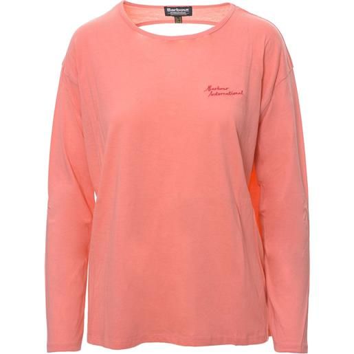 BARBOUR t-shirt primavera/estate cotone 40 / rosa
