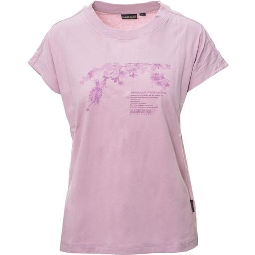 NAPAPIJRI t-shirt primavera/estate cotone s / rosa