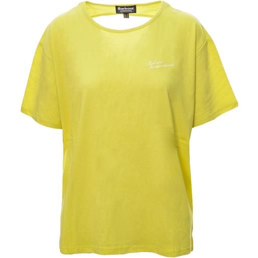 BARBOUR t-shirt primavera/estate cotone 40 / giallo