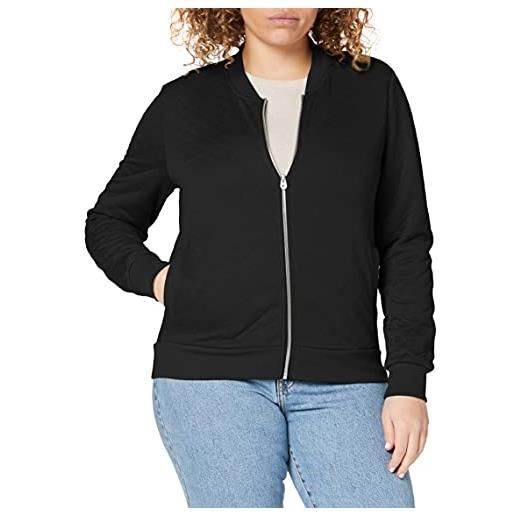 Only bomber sweatshirt - giacca in felpa da donna, nero (black), 38 (taglia produttore: medium)
