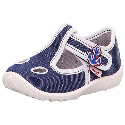 Superfit spotty, scarpe da casa bimbo 0-24, blu (navy blue 80), 18 eu