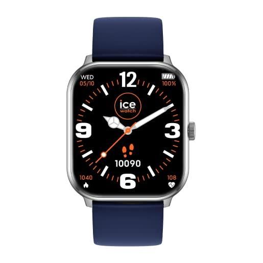 Ice-watch - ice smart silver navy - smartwatch soldi unisex con cinturino in silicone - 021412 (1,85")