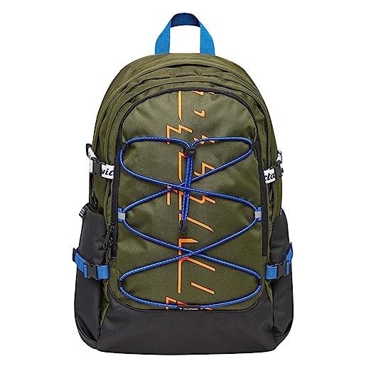 INVICTA, zaino act plus backpack, verde, doppio scomparto, tasca interna attrezzata, zaino viaggio & tempo libero