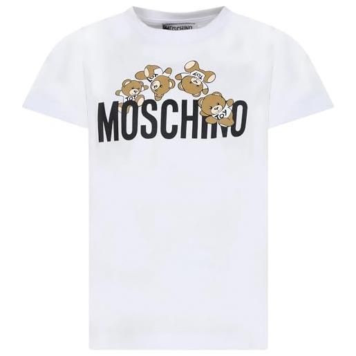Moschino Kids t-shirt a manica corta bianco hmm04k laa03 10101 bianco 4 a/y